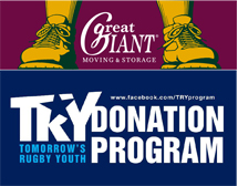 Great Giant Moving Company and Tomorrow's Rugby Youth team up!